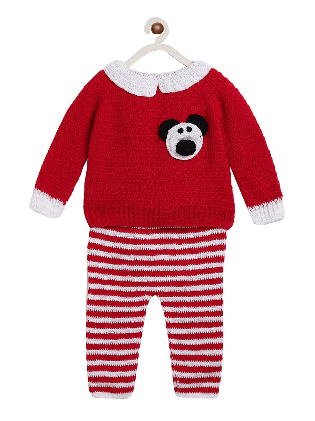 

CHUTPUT Unisex Kids Red Solid Pullover Sweater