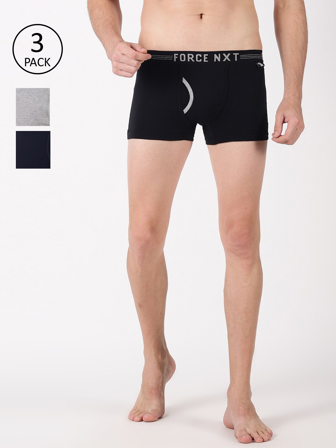 

Force NXT Men Pack Of 3 Assorted Trunks MNFF-133-PO3-PCOT, Multi
