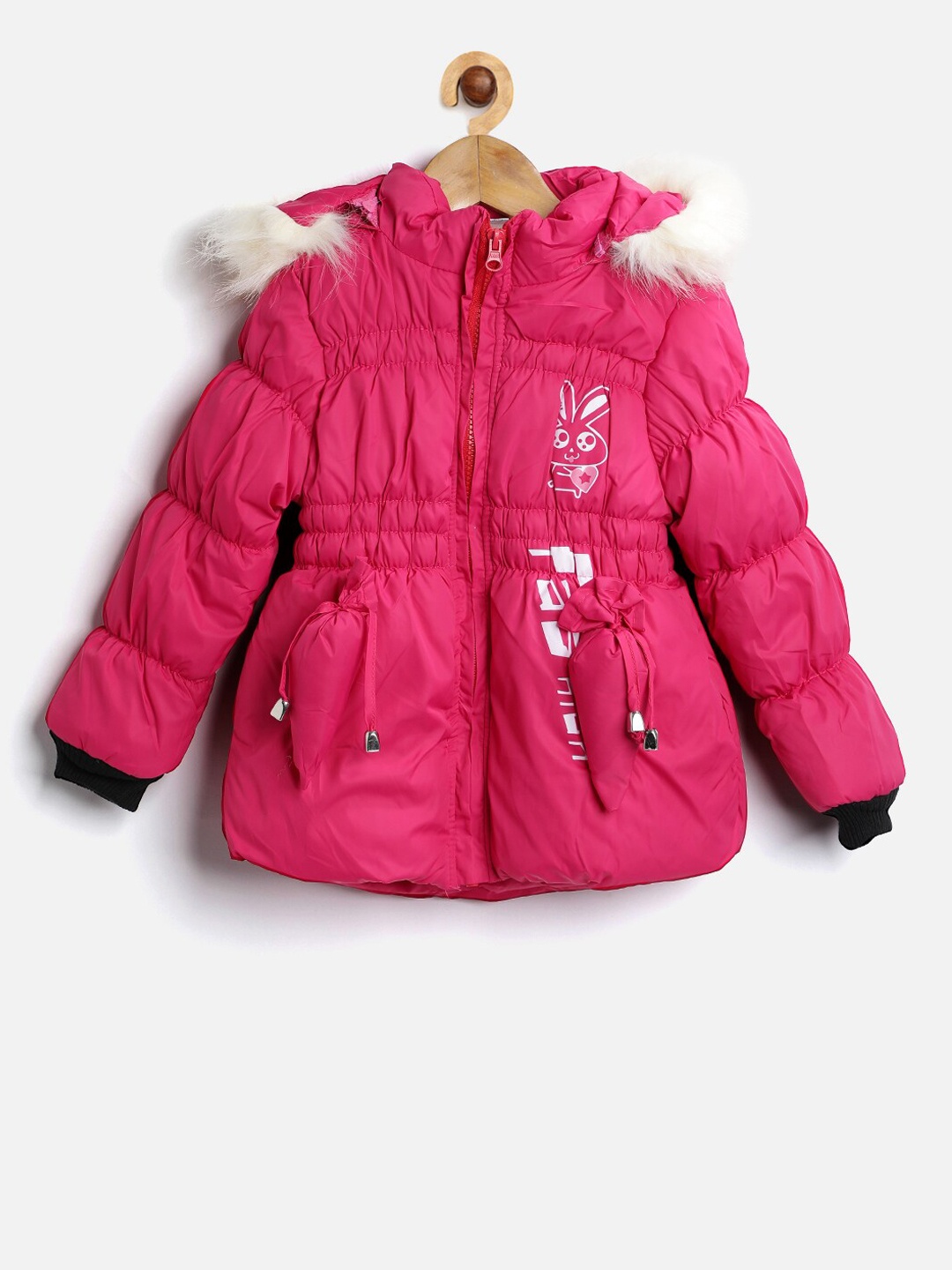 

PASSION PETALS Girls Pink Printed Lightweight Padded Jacket