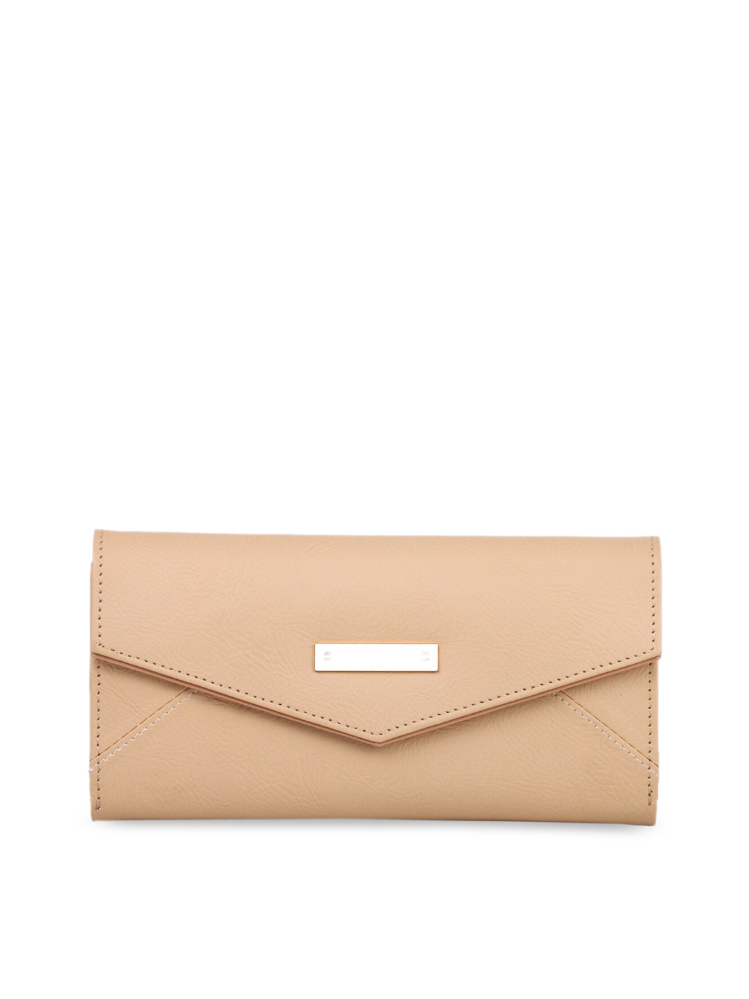 

WOMEN MARKS Beige Solid Envelope Clutches