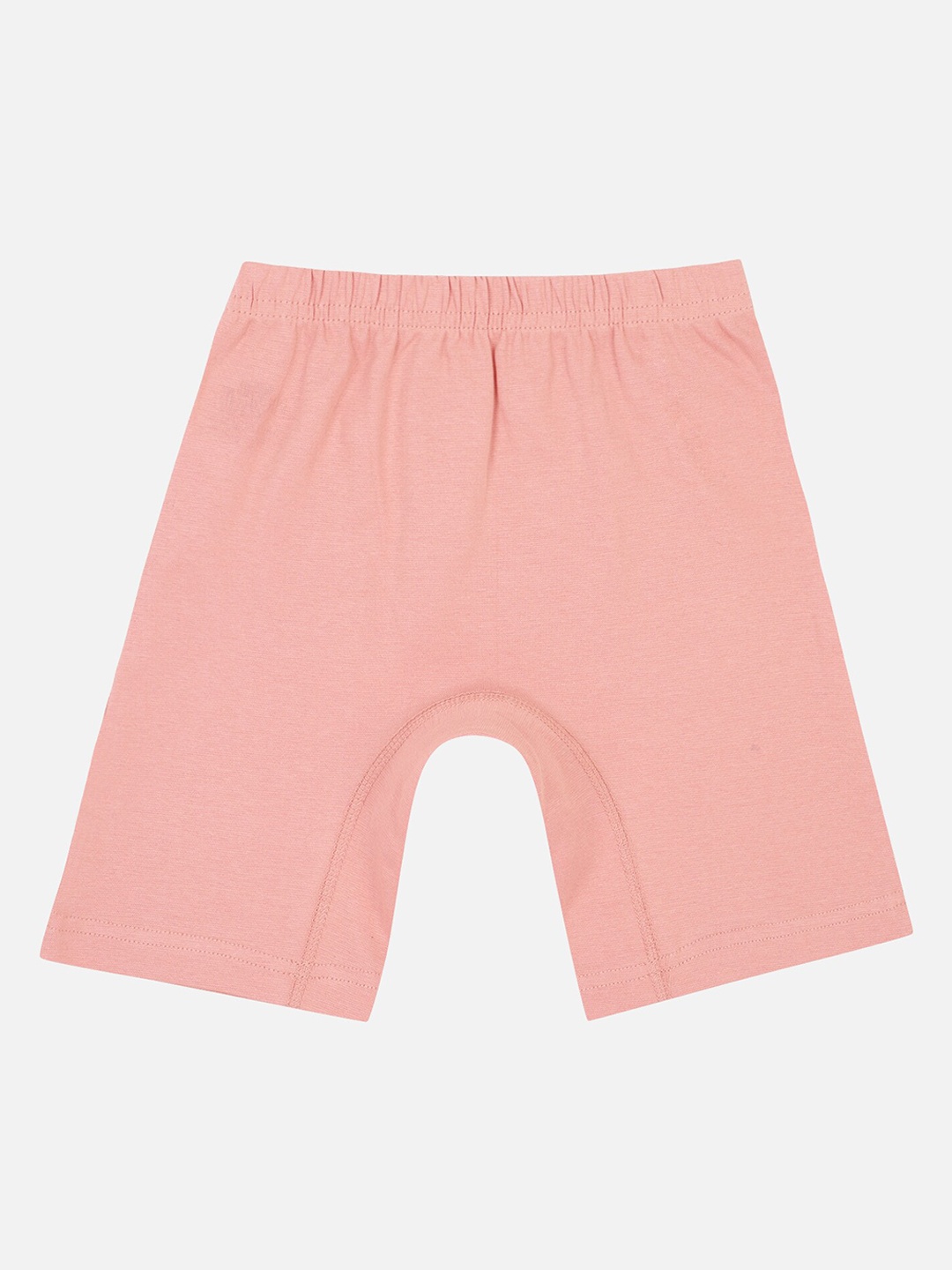 

PROTEENS Girls Peach Solid Slim Fit Cycling Shorts