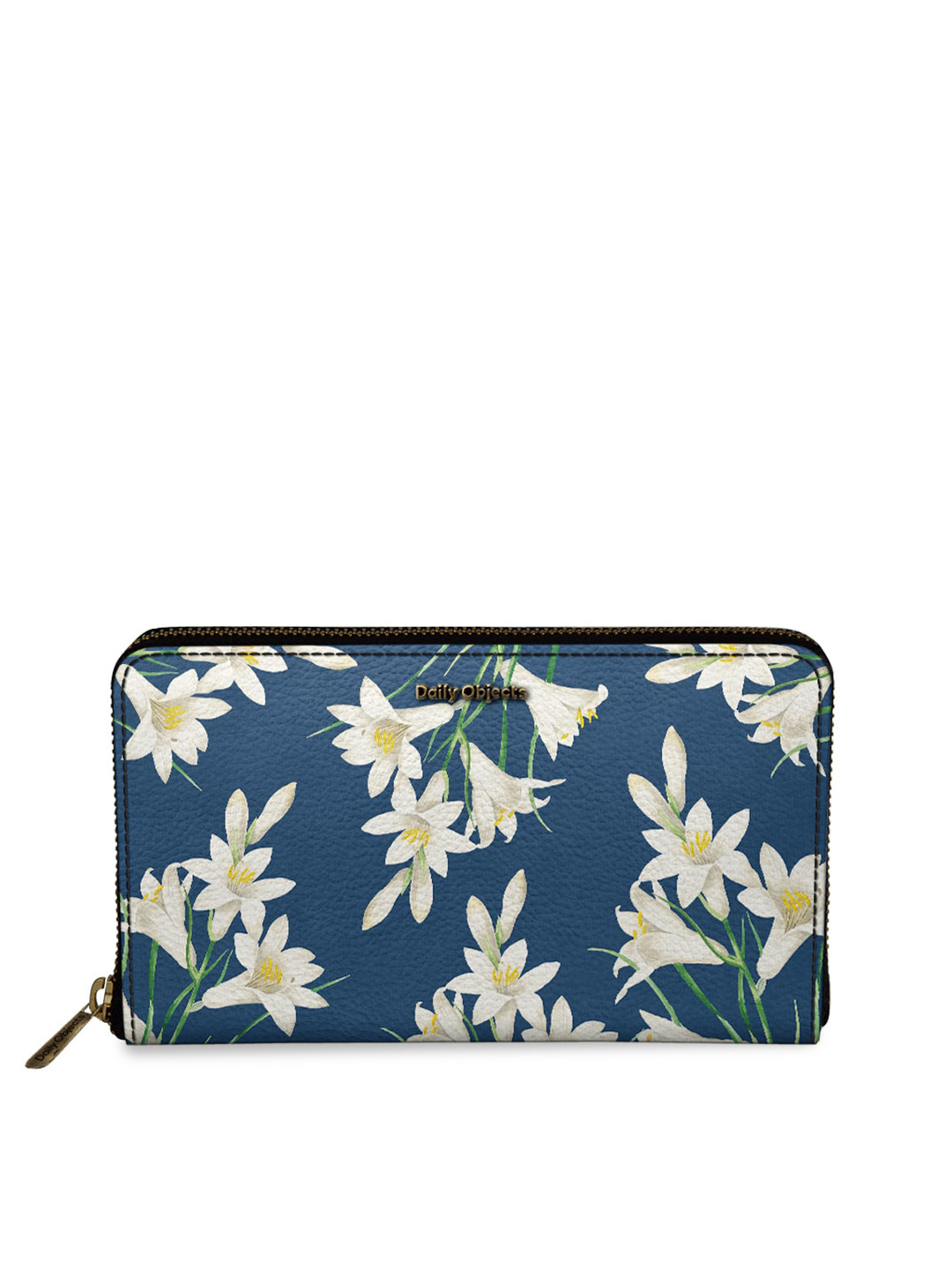 

DailyObjects Women Blue & White Printed Zip Around Wallet