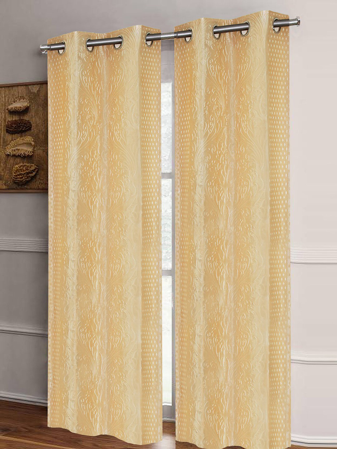 

Good Homes by Home Candy Cream-Coloured Set of 2 Door Curtains
