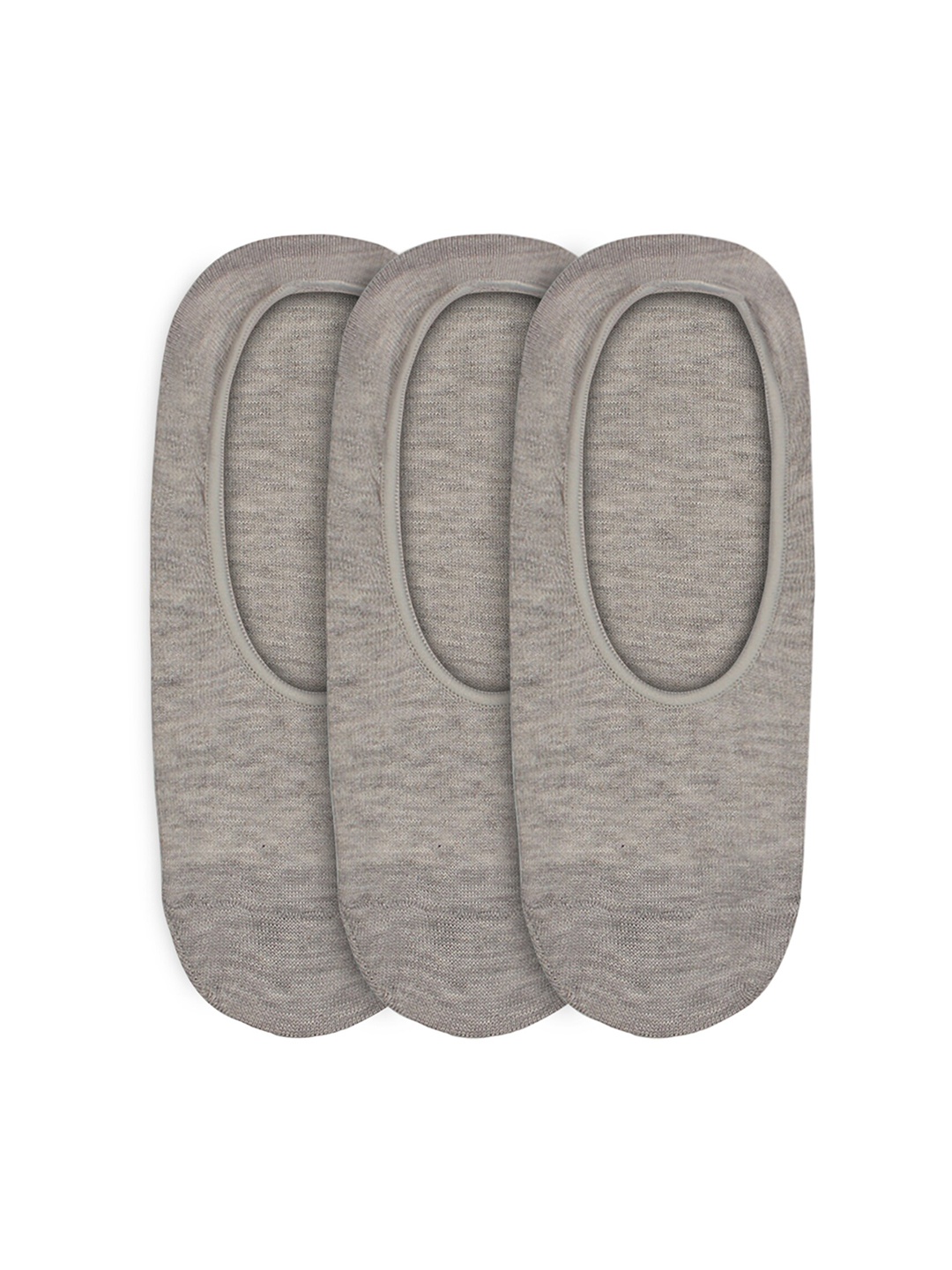

ROMEO ROSSI Men Pack Of 3 Taupe Solid Shoe Liners