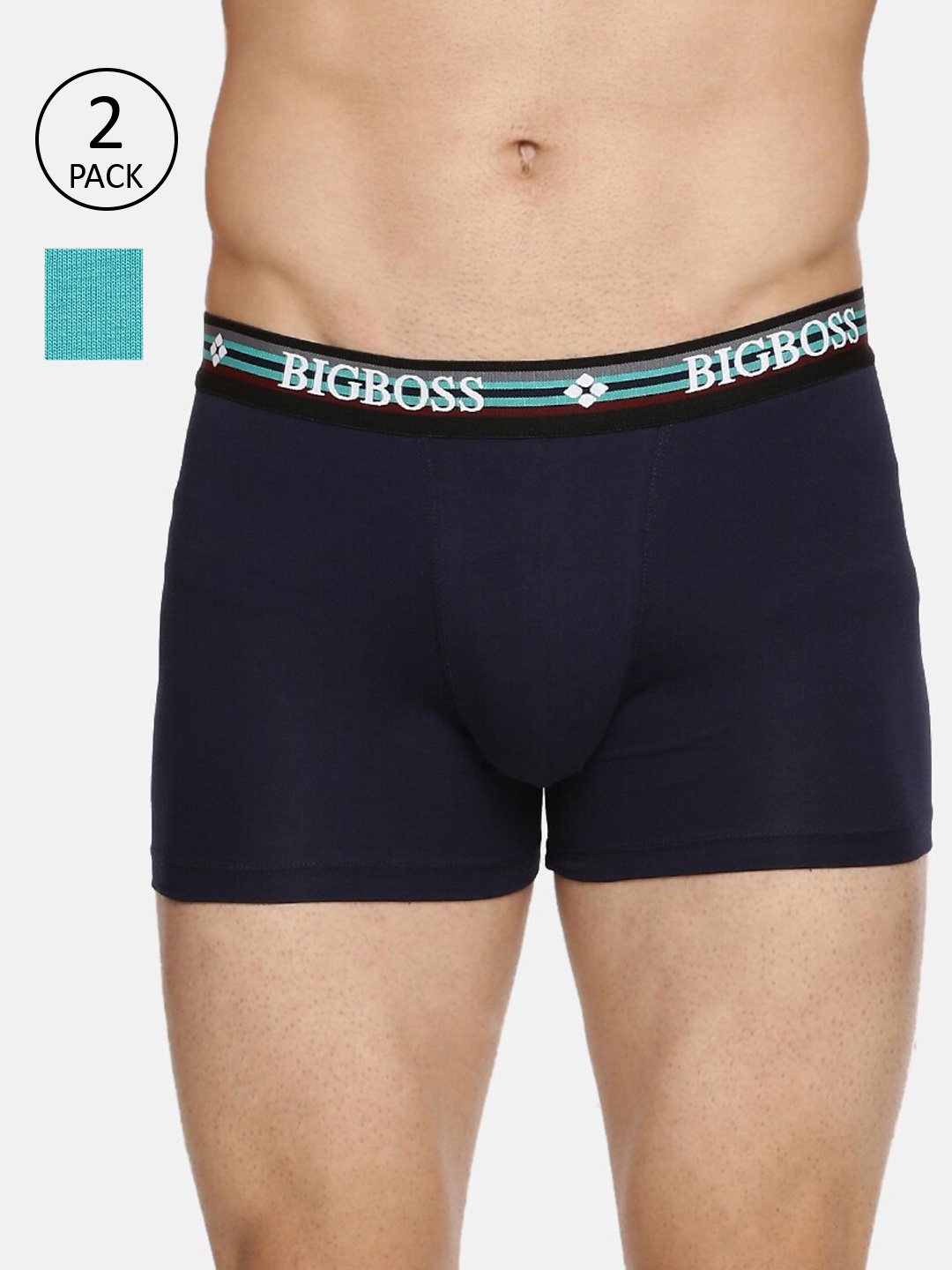 

Dollar Bigboss Men Pack Of 3 Assorted Shuffle Intellisoft Cotton Trunks FLEXITNK-PO3