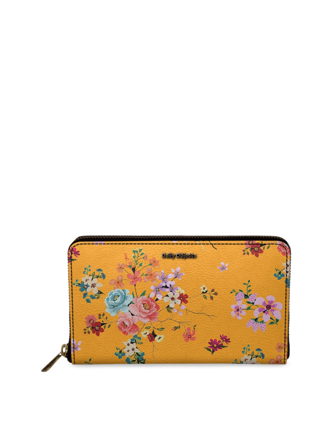 

DailyObjects Women Yellow Printed Zip Around Wallet