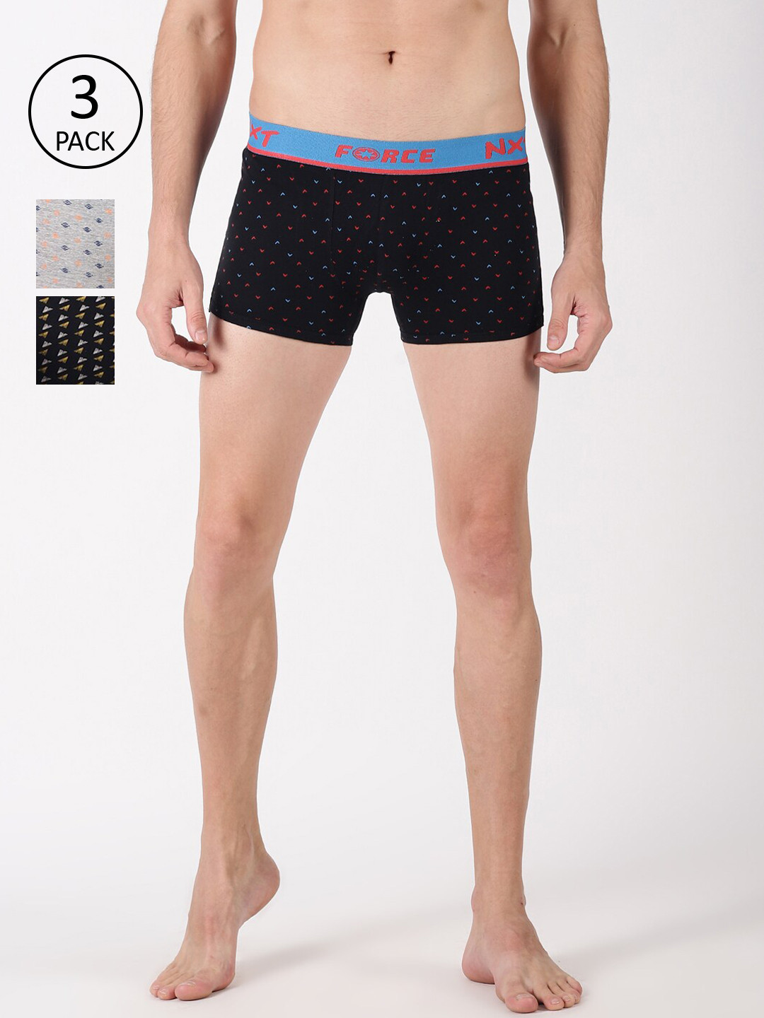 

Force NXT Men Pack Of 3 Assorted Trunks MNFF-136-PO3, Multi