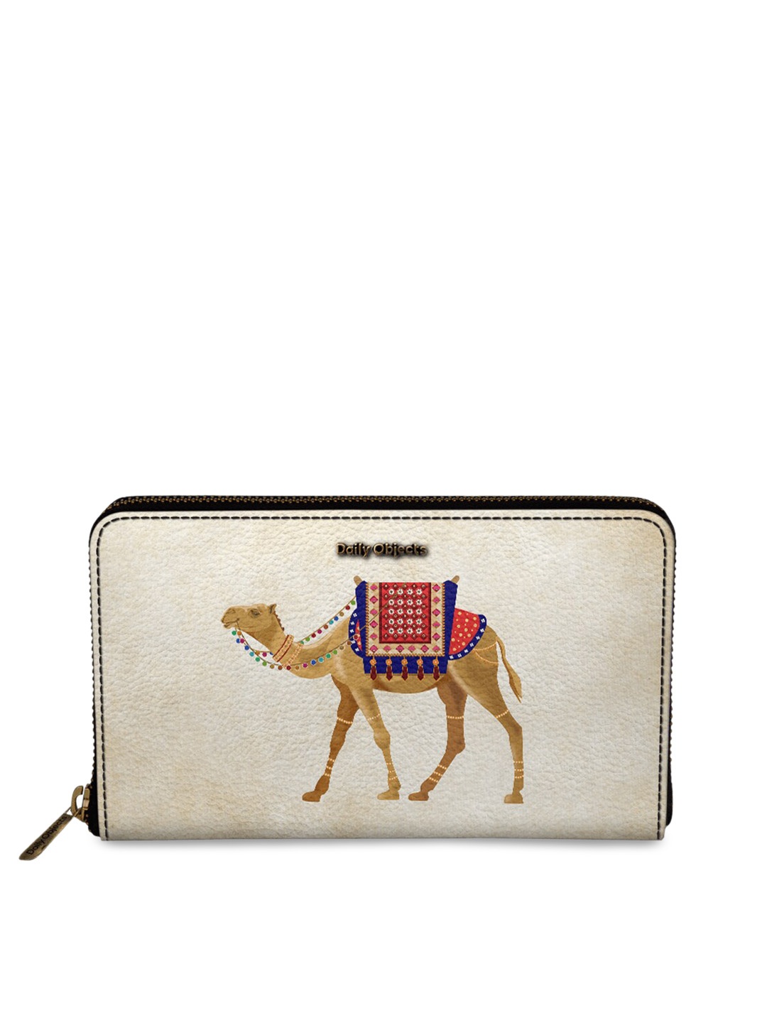 

DailyObjects Women Beige Printed Zip Around Wallet