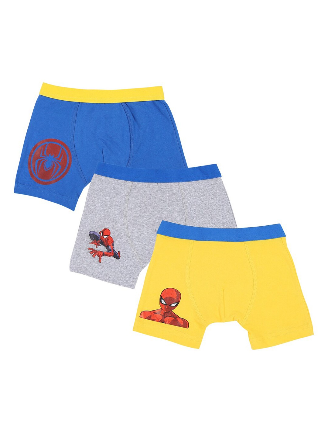 

Nuluv Boys Pack Of 3 Printed Spiderman Trunks TCMARBTRNK005, Yellow