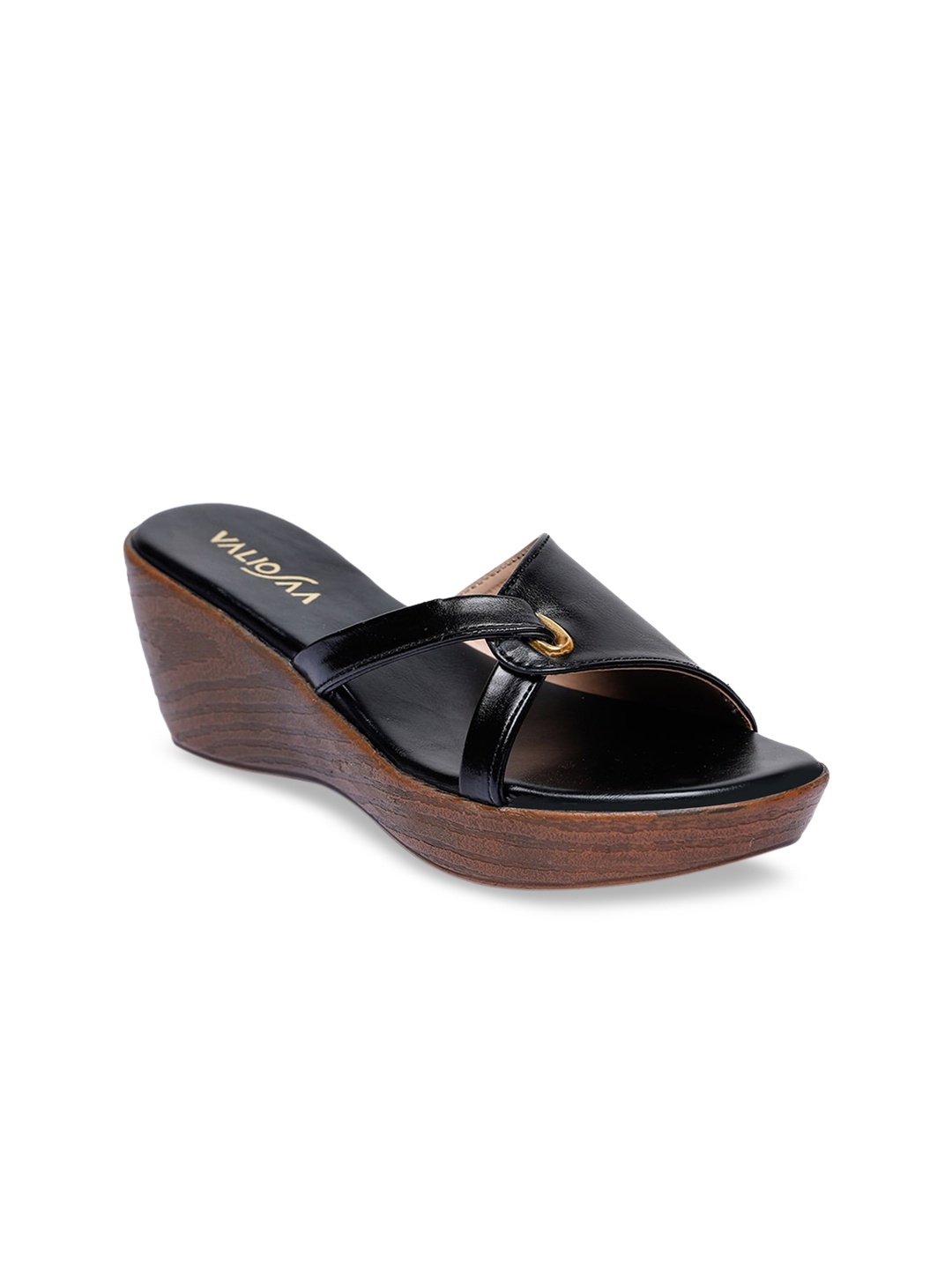 

VALIOSAA Women Black Solid Peep Toes