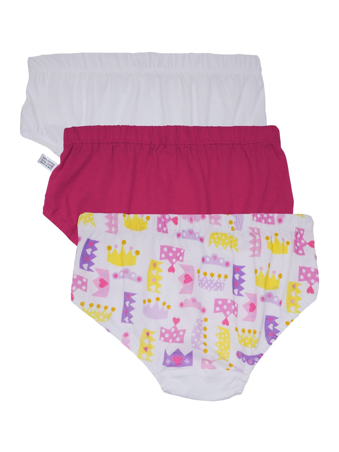 

DChica Girls Pack Of 3 Basic Briefs DCPNSE6261/4-5, White