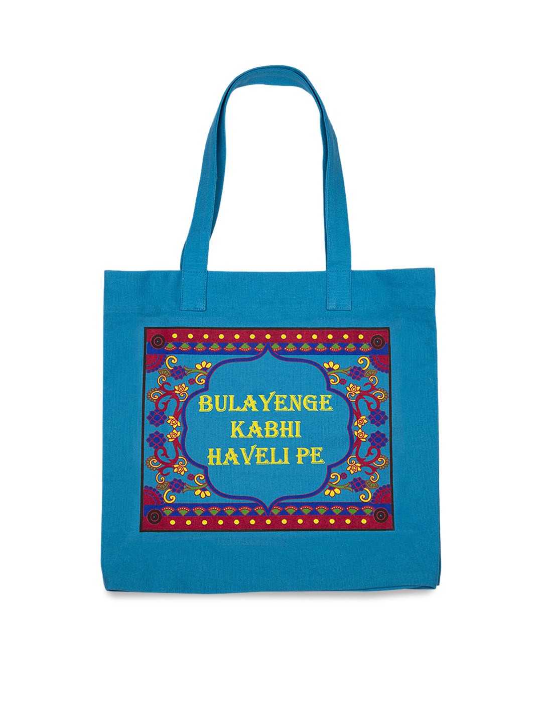 

Voylla Blue Printed Tote Bag