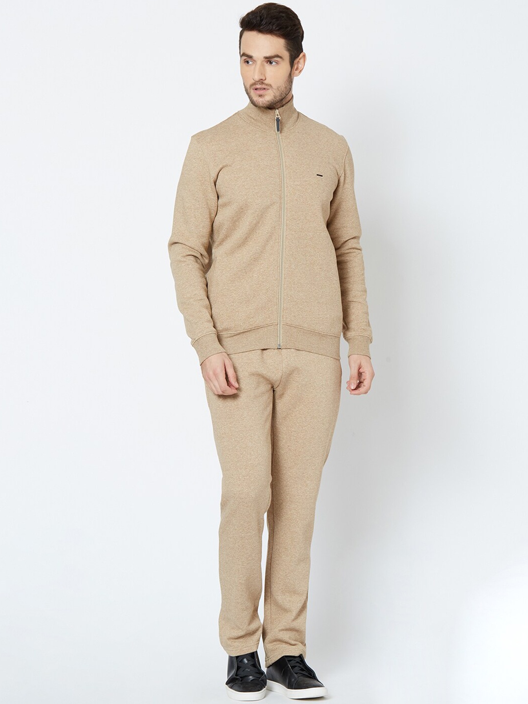 

Sweet Dreams Men Beige Solid Sleepwear Tracksuit