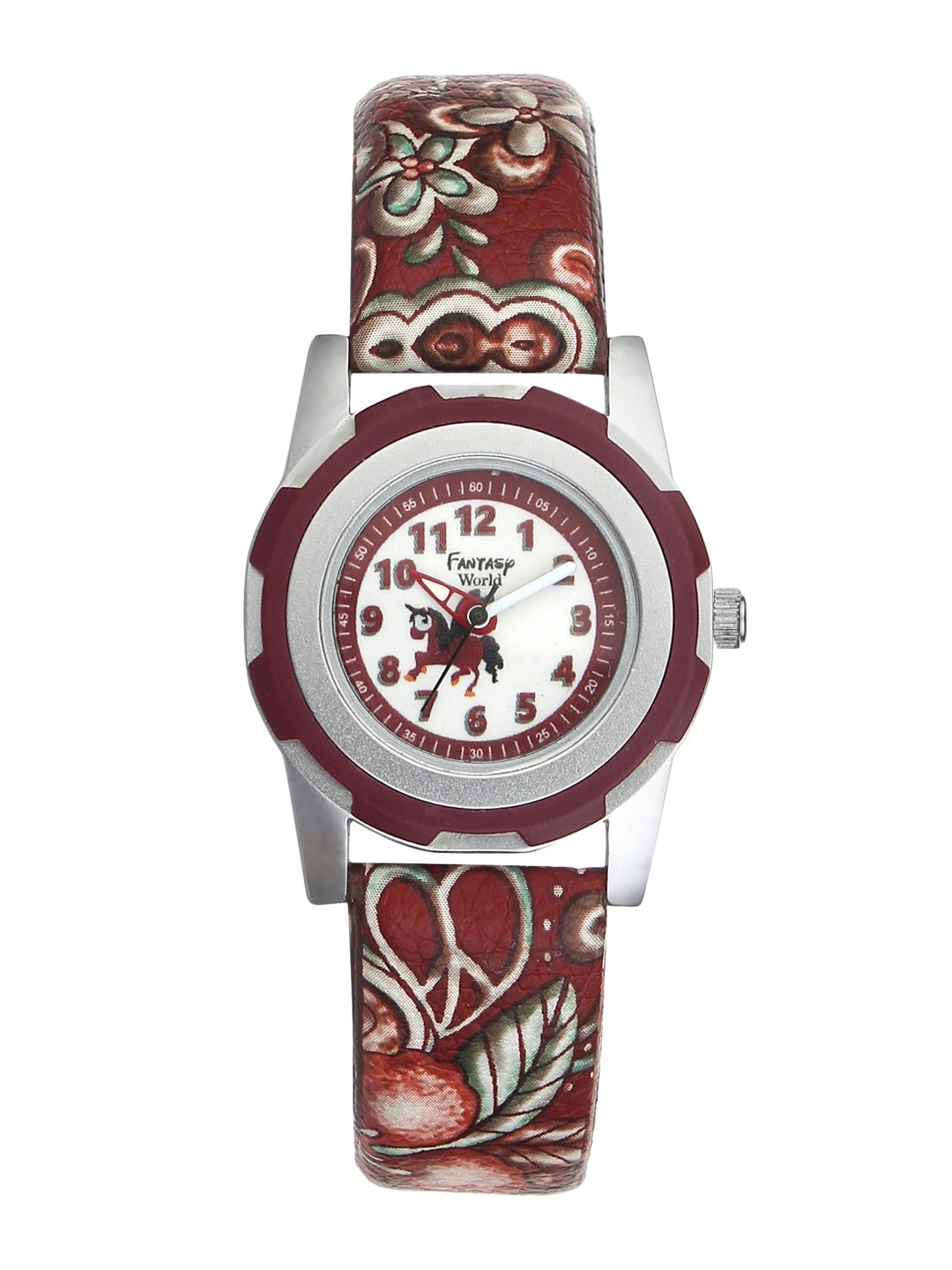 

Fantasy World Unisex Kids White Analogue Watch FW-007-MR01
