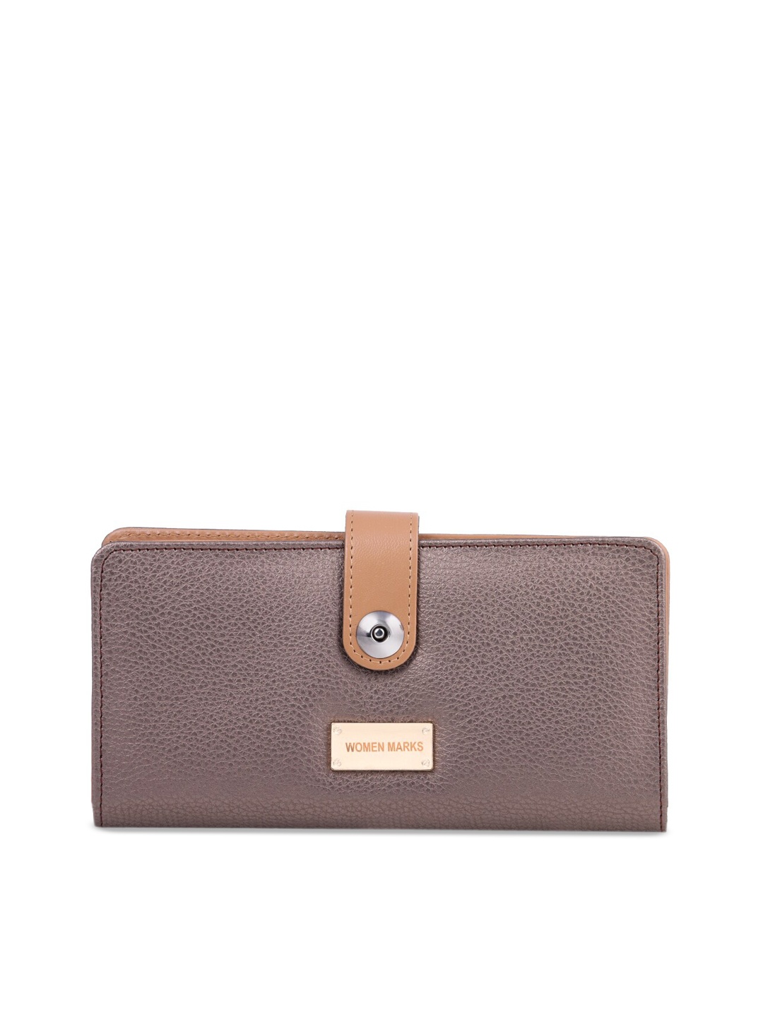 

WOMEN MARKS Brown Textured Purse Clutch
