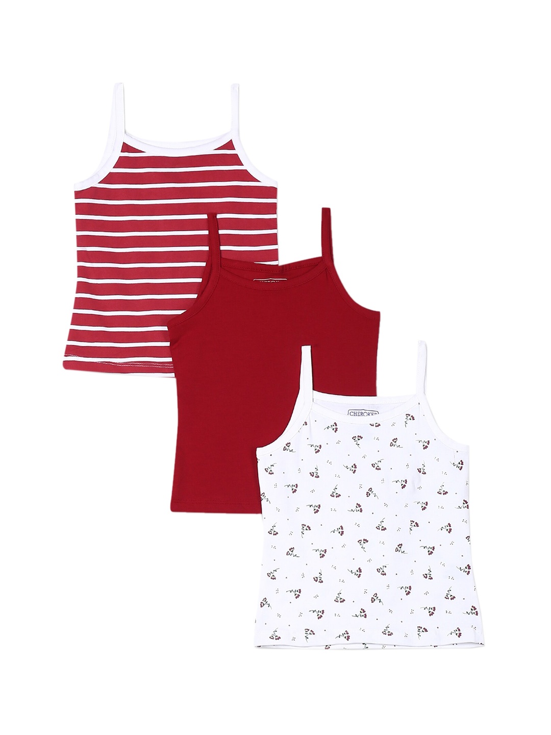 

Cherokee Girls Pack Of 3 Assorted Camisoles