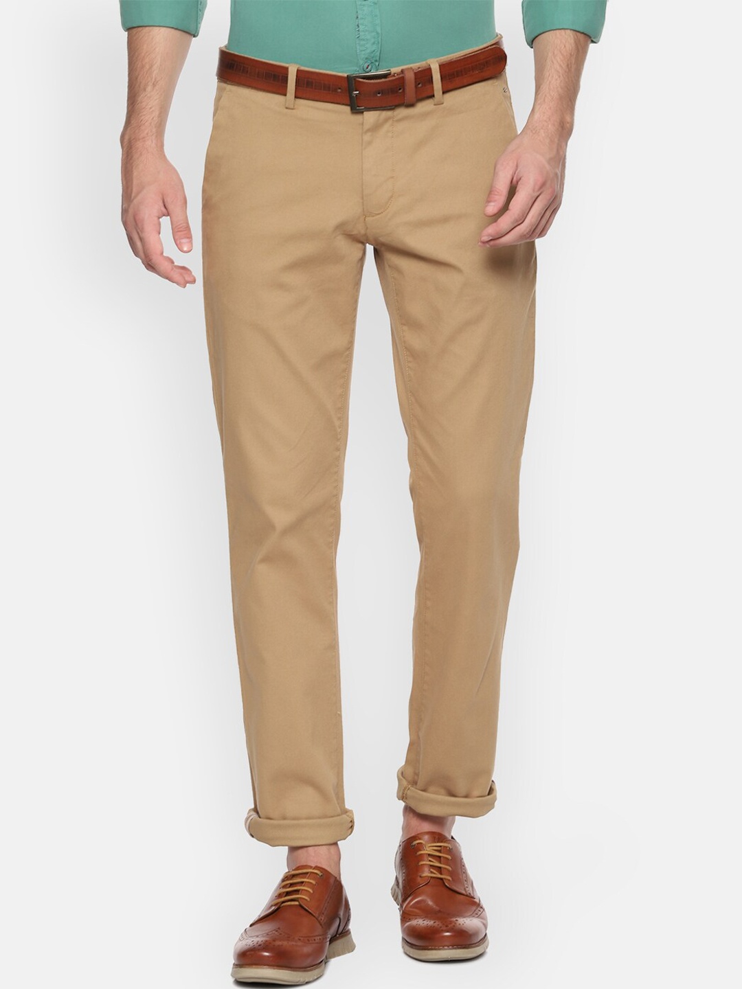 

Louis Philippe Sport Men Khaki Slim Fit Solid Regular Trousers