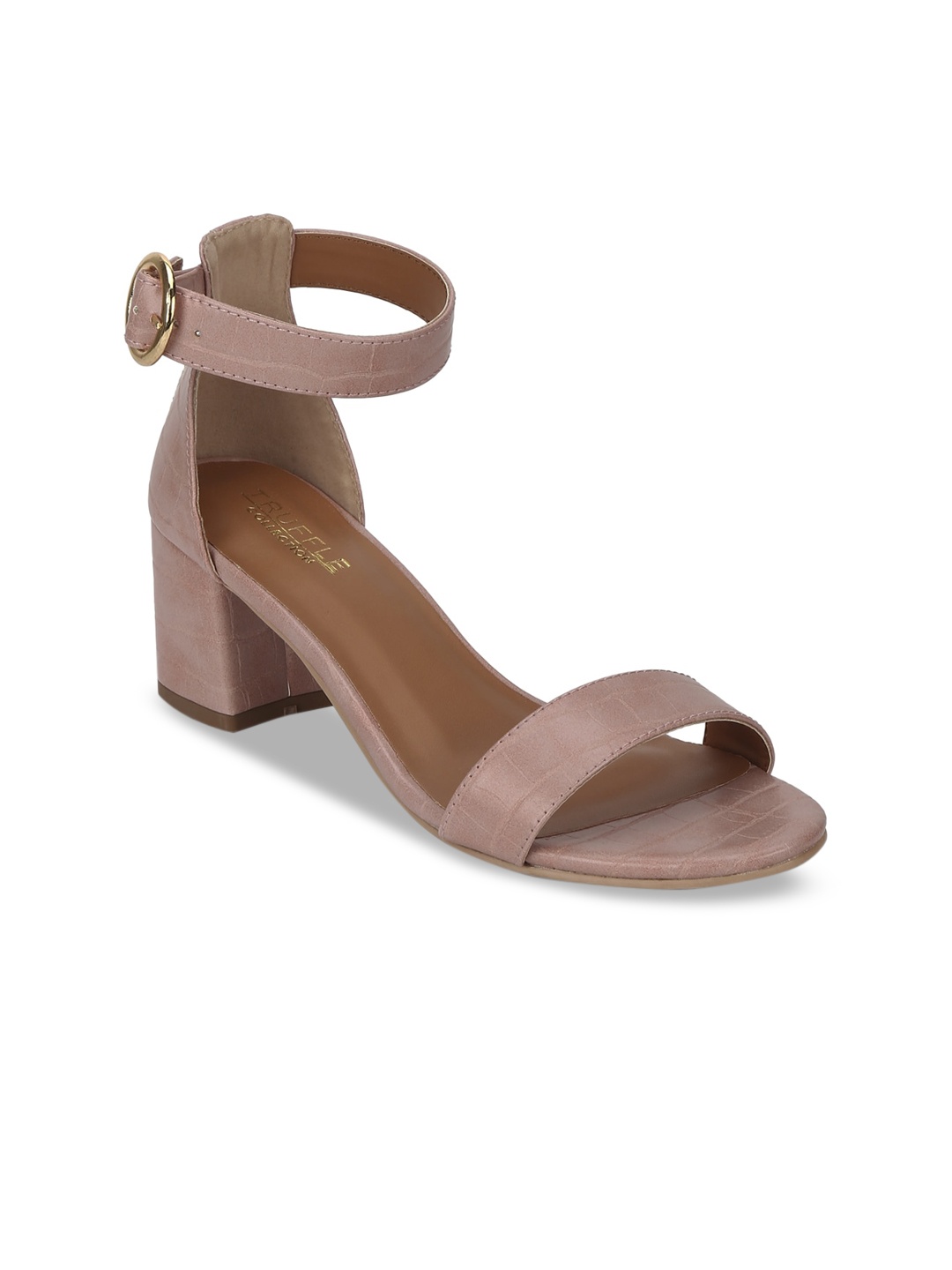

Truffle Collection Women Nude-Coloured Solid Sandals