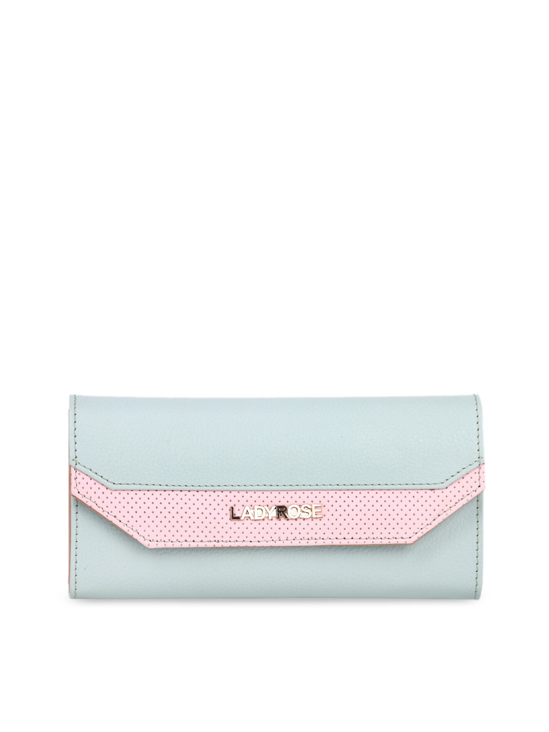 

WOMEN MARKS Sea Green & Pink Colourblocked Envelope Clutches