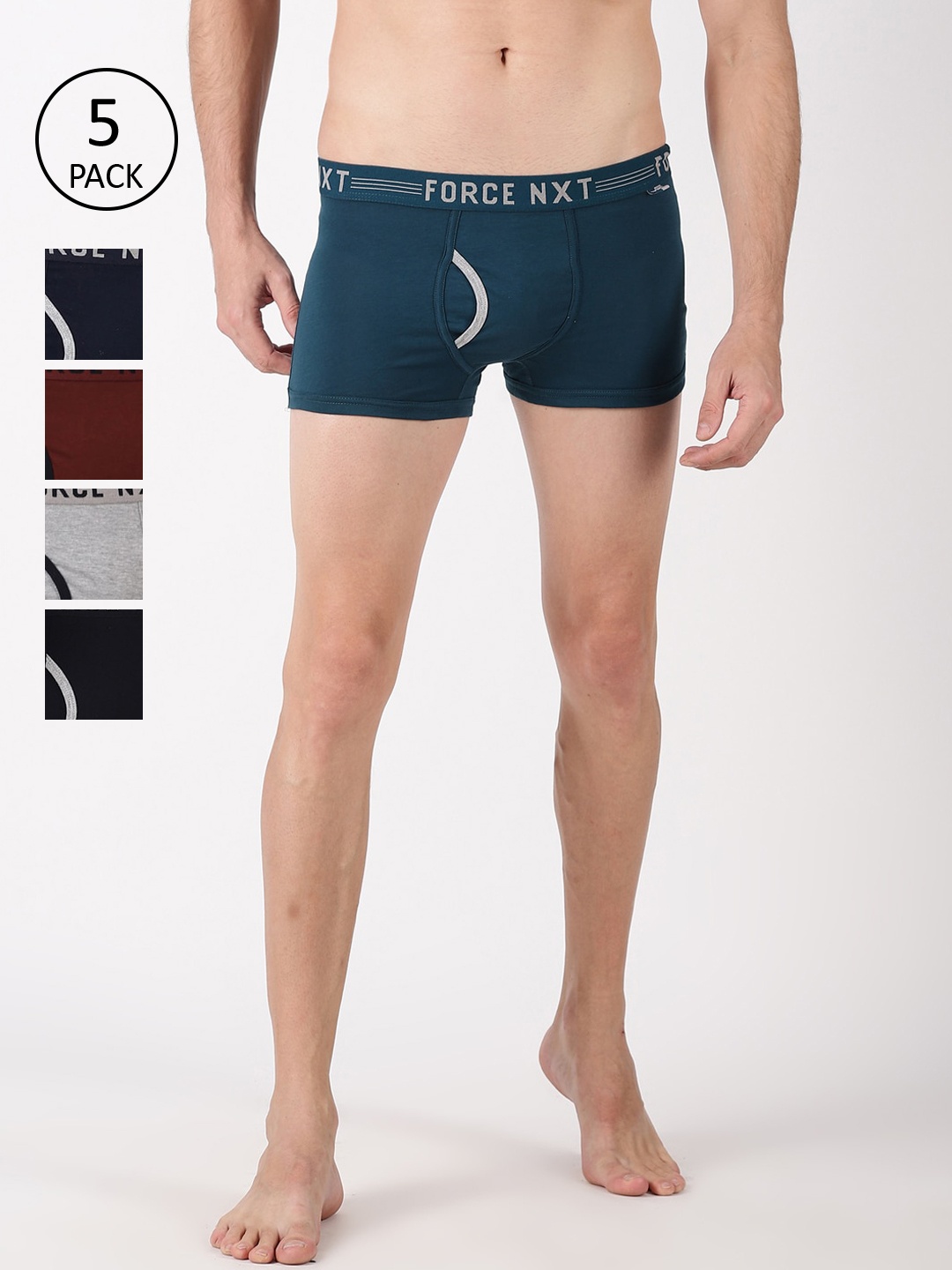 

Force NXT Men Pack Of 5 Assorted Trunks MNFF-133-PO5