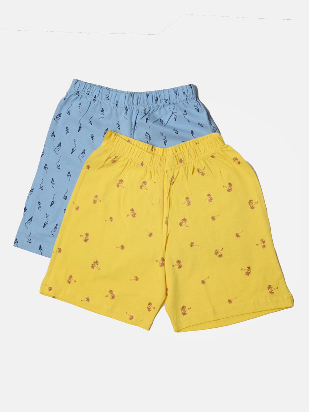 

TINY HUG Boys Pack Of 2 Printed Regular Fit Shorts, Blue
