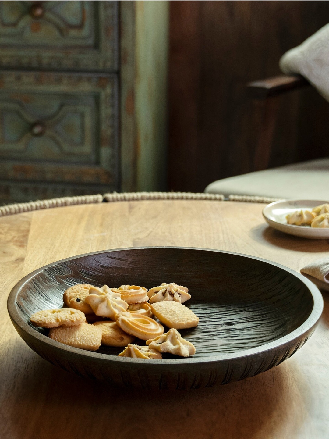 

ellementry Single Brown Mango Wood Bowl