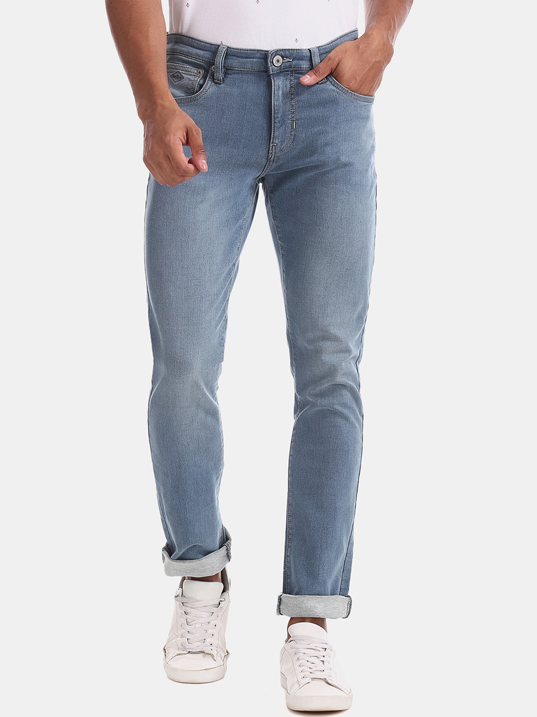 Arrow Sport Men Blue Slim Fit Mid-Rise Clean Look Jeans