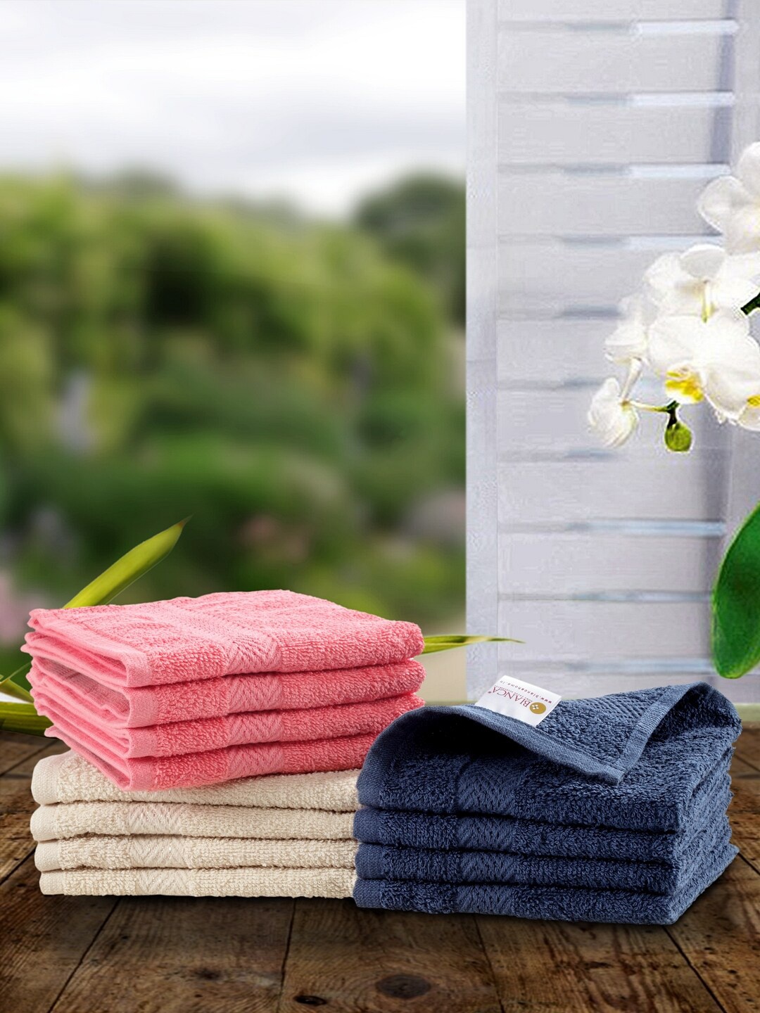 

BIANCA Pink & Navy Blue Set of 12 400 GSM Egyptian Towel