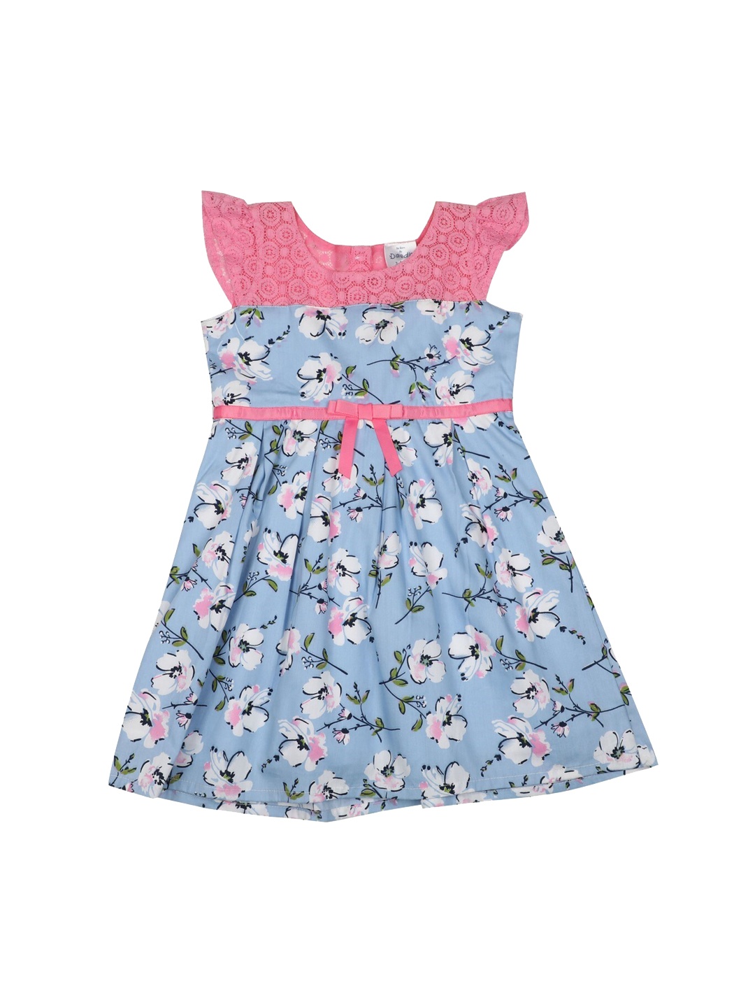

Doodle Girls Blue Solid A-Line Dress