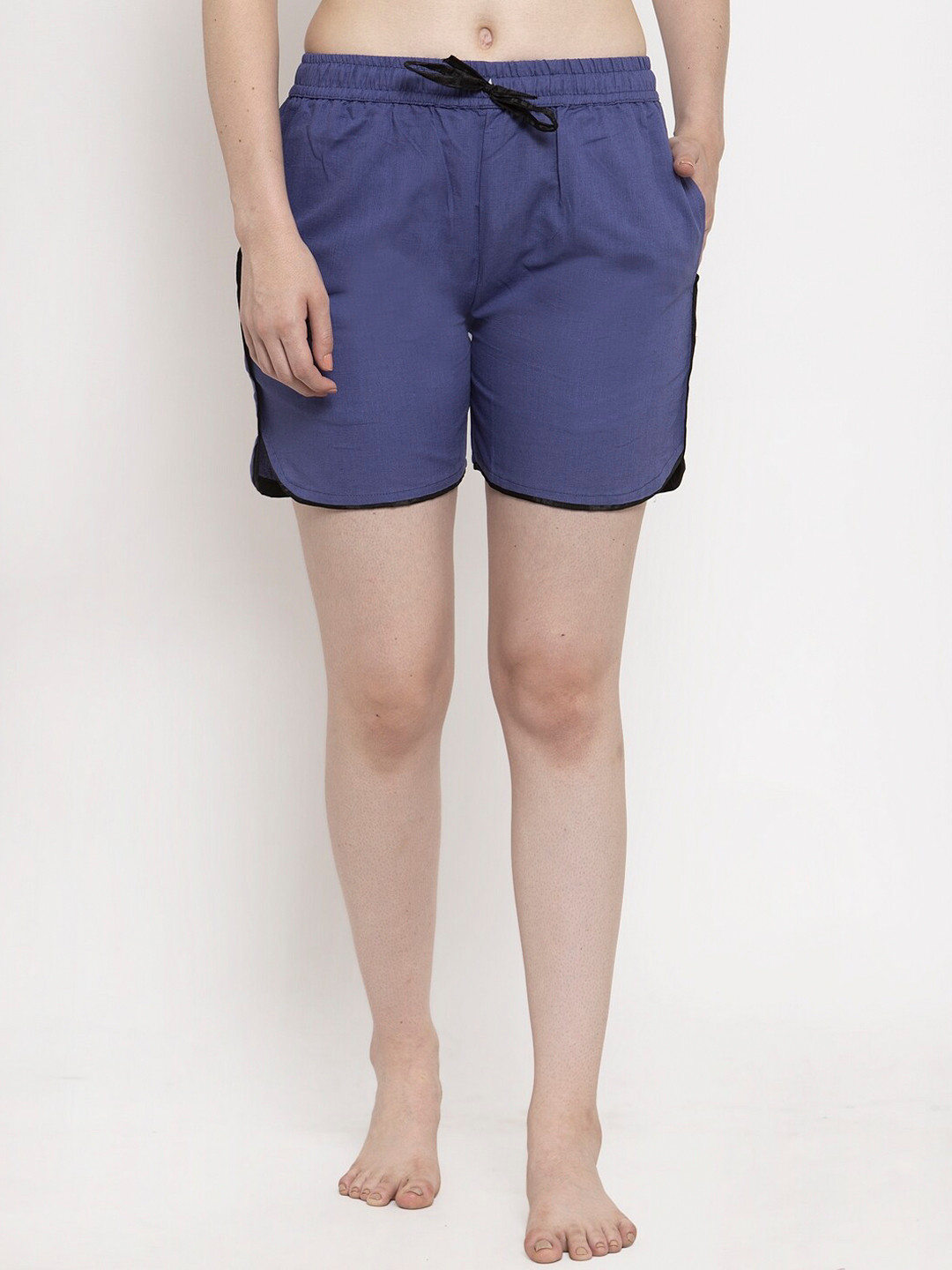 

Secret Wish Women Blue Solid Lounge Shorts SC-SH-035-145-S