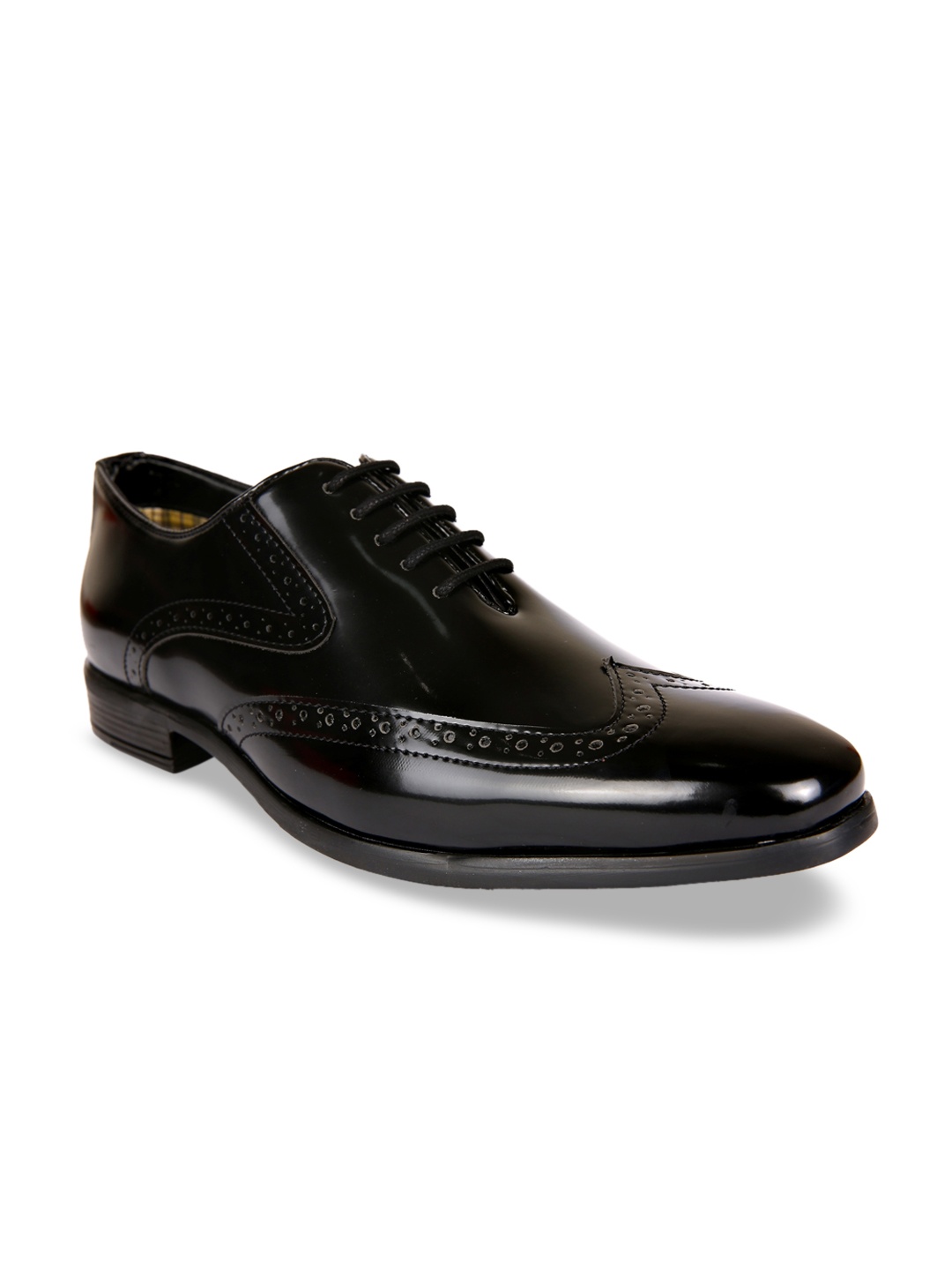 

San Frissco Men Black Solid Formal Brogues