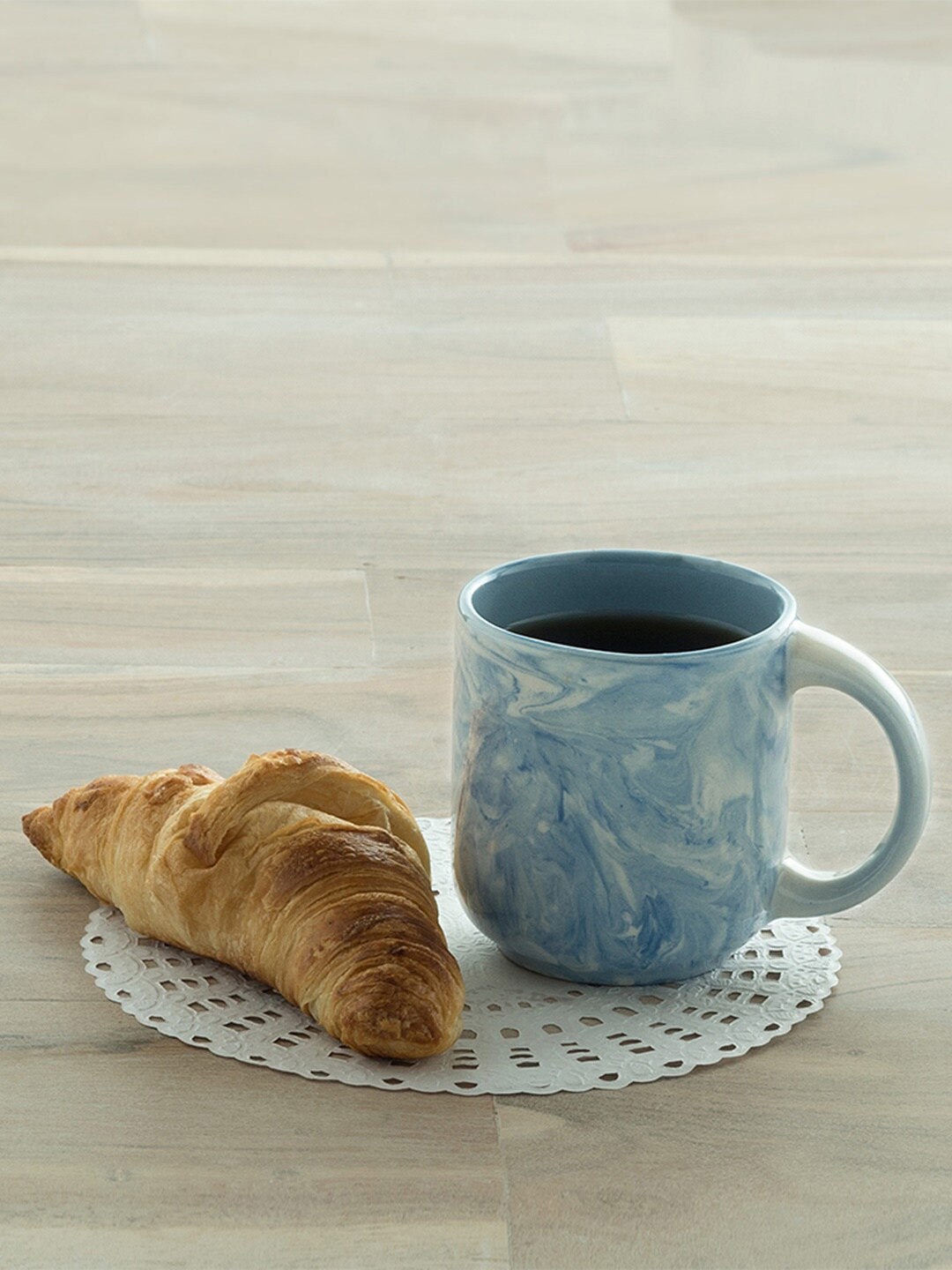

ellementry Blue Printed Ceramic Mug