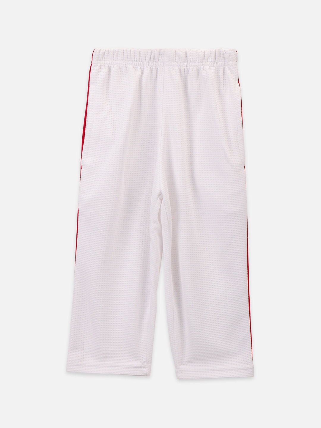 

LilPicks Boys White Solid Straight-Fit Track Pants