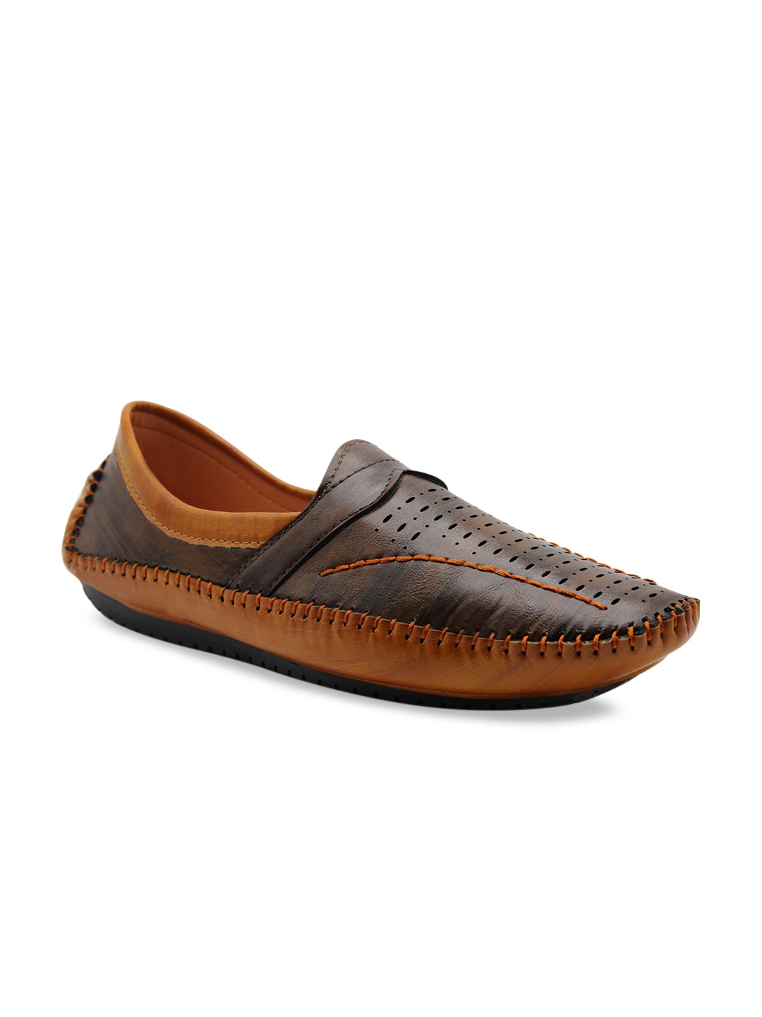 

Provogue Men Brown Slip-On Sneakers