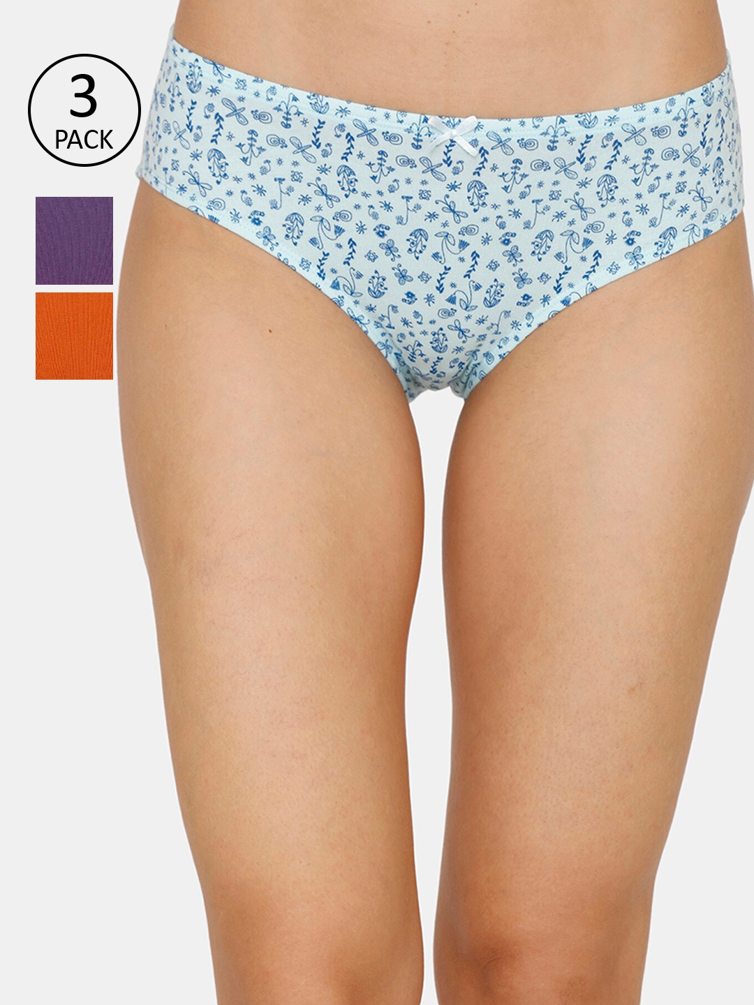 

Zivame Women Pack of 2 Assorted Hipster Briefs ZI2414COREOWHIT