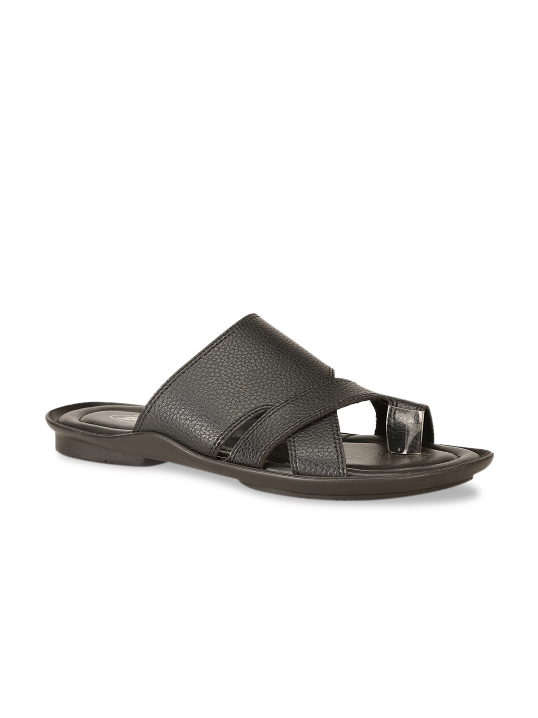 

Bata Men Black Solid Comfort Sandals