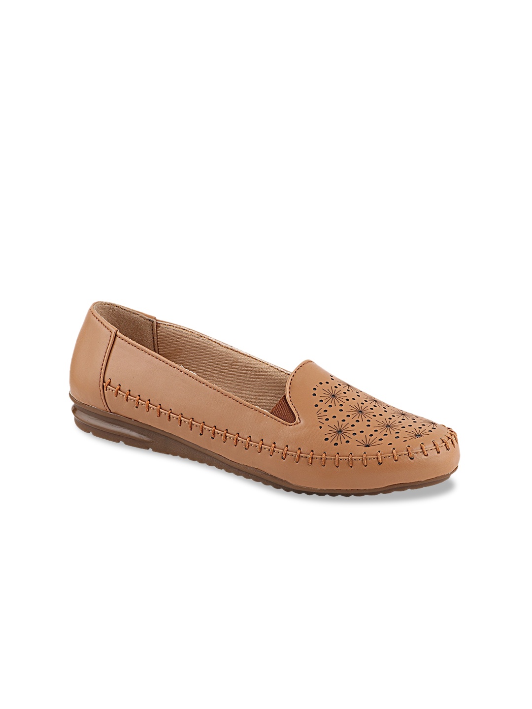 

Shoetopia Women Tan Brown Solid Ballerinas