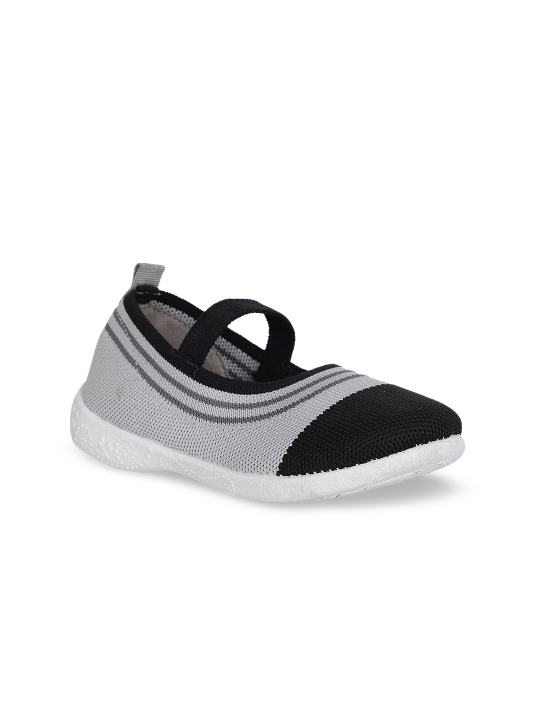 

Bubblegummers Girls Grey Woven Design Fabric Slip-On Sneakers