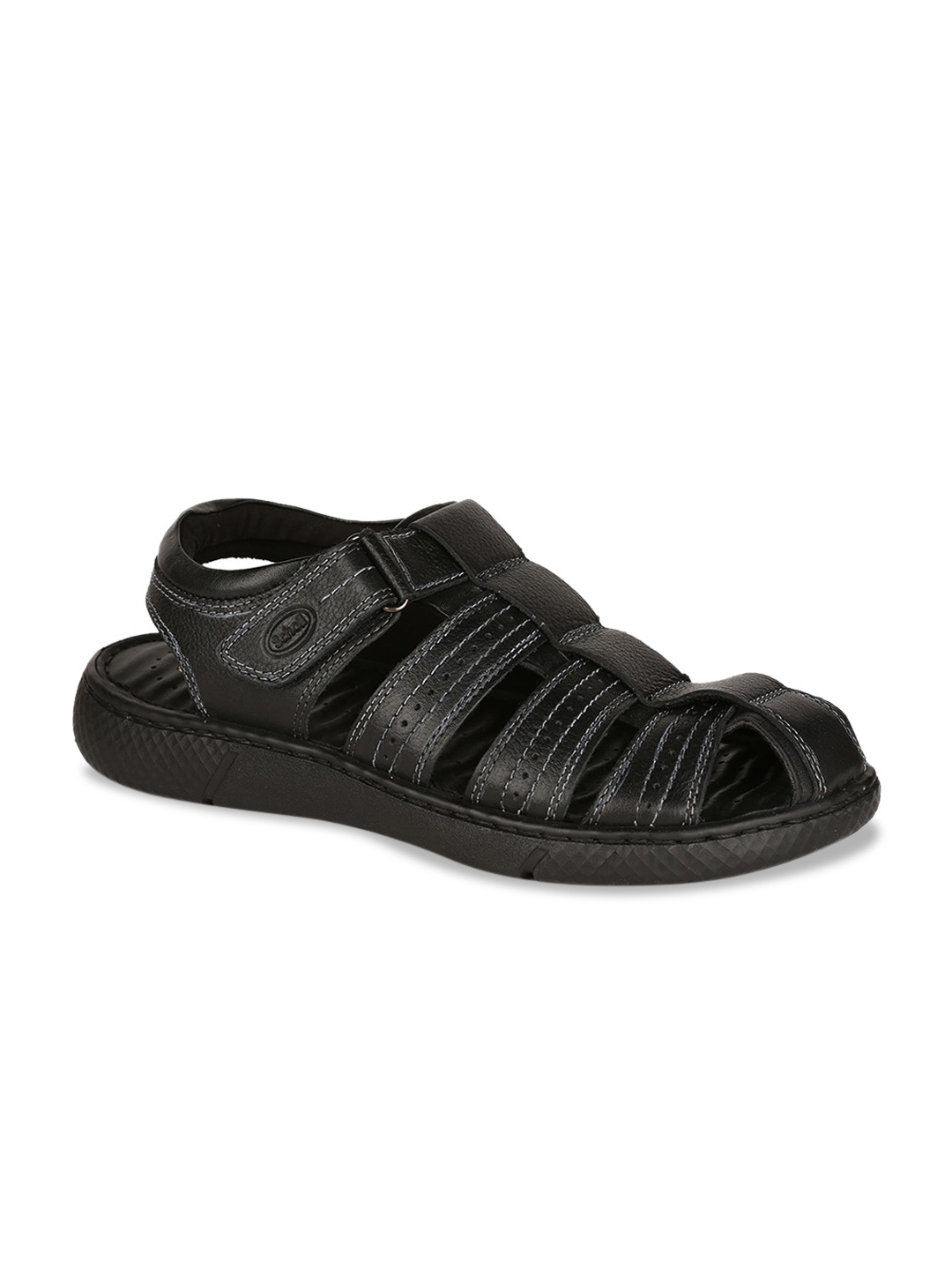 

Scholl Men Black Leather Fisherman Sandals