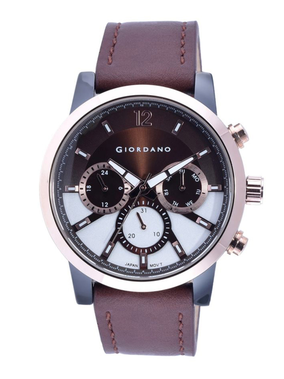 

GIORDANO Men Brown Analogue Watch GD-1092-03