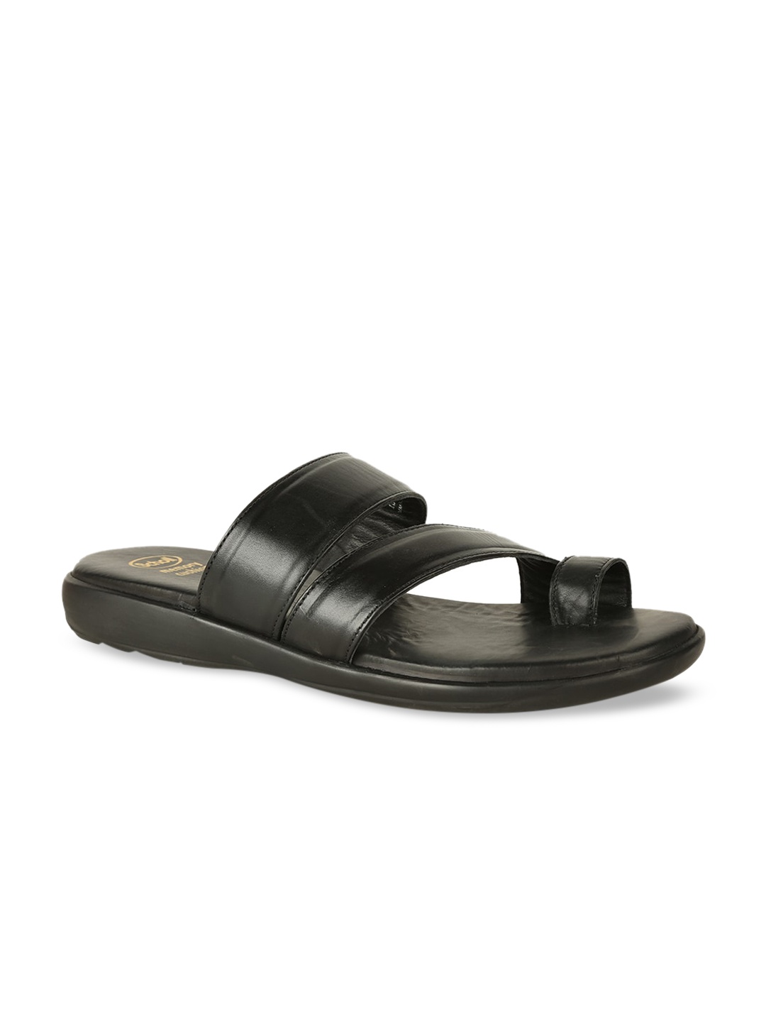 

Scholl Men Black Leather Sandals