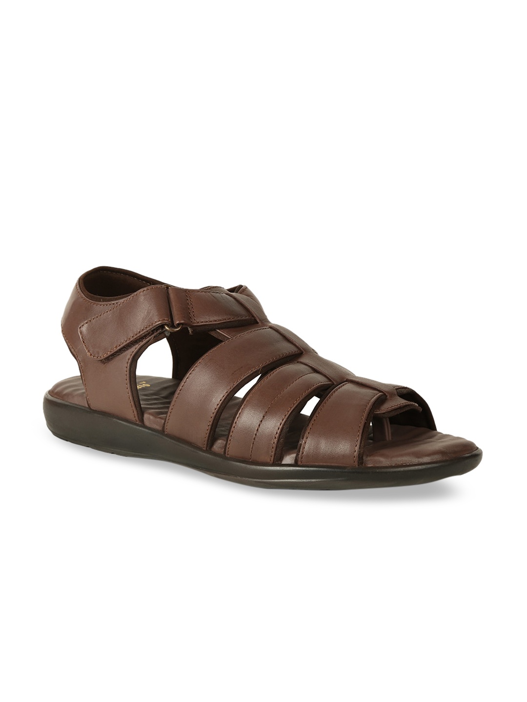 

Scholl Men Brown Leather Sandals