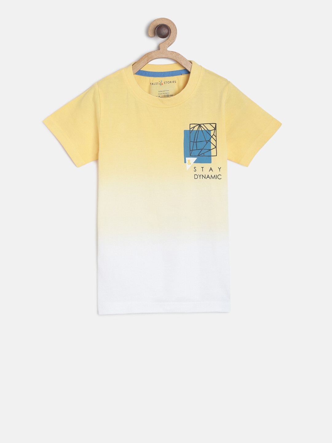 

TALES & STORIES Boys Multicoloured Colourblocked Round Neck T-shirt, Multi