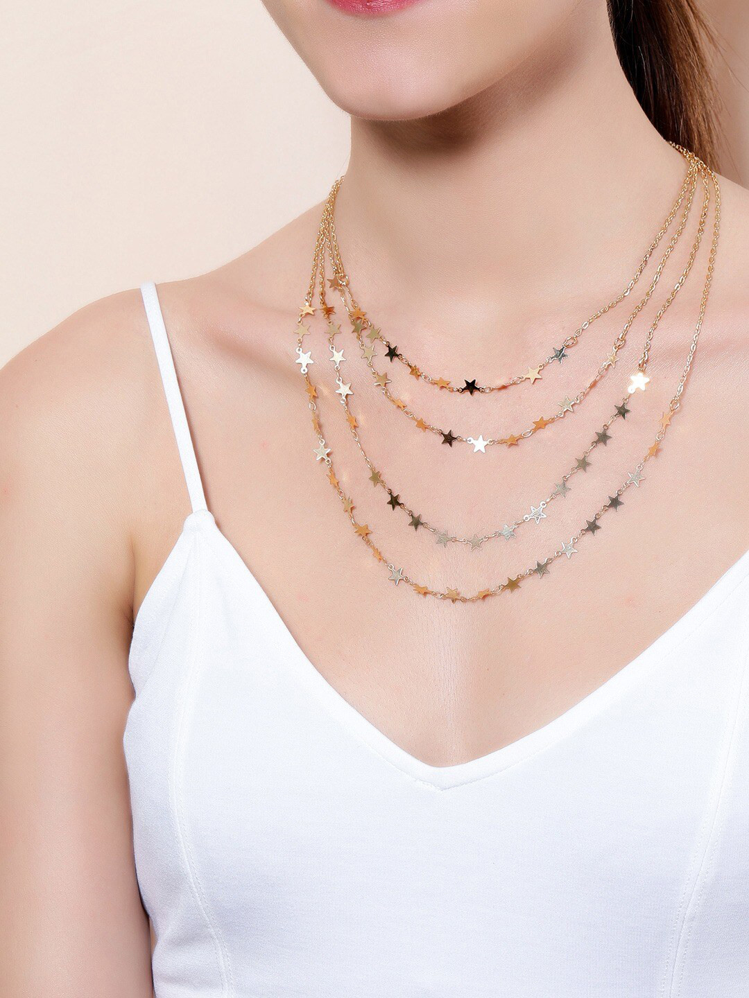 

Tokyo Talkies Gold-Plated Handcrafted Layered Chain