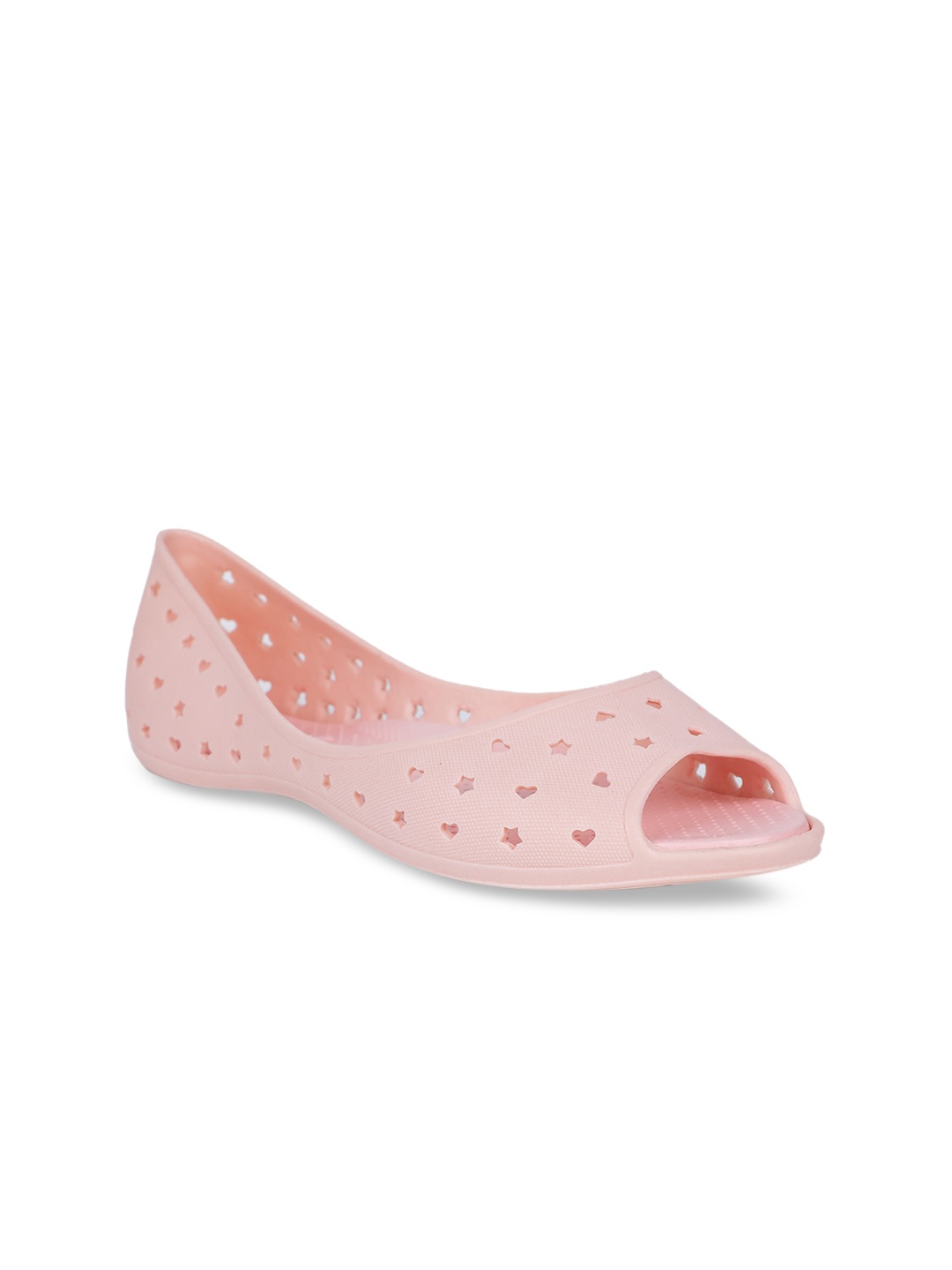 

Sandak by Bata Women Pink Solid Plastic Ballerinas