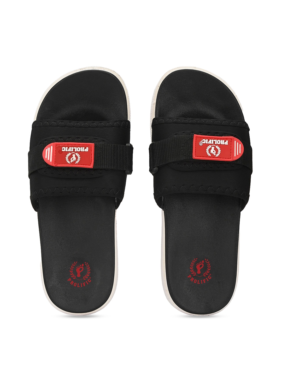 

Prolific Men Black Solid Sliders