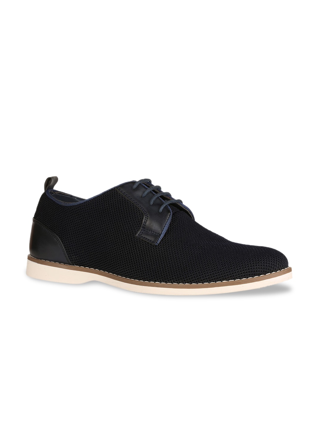 

Bata Men Black Solid Derbys
