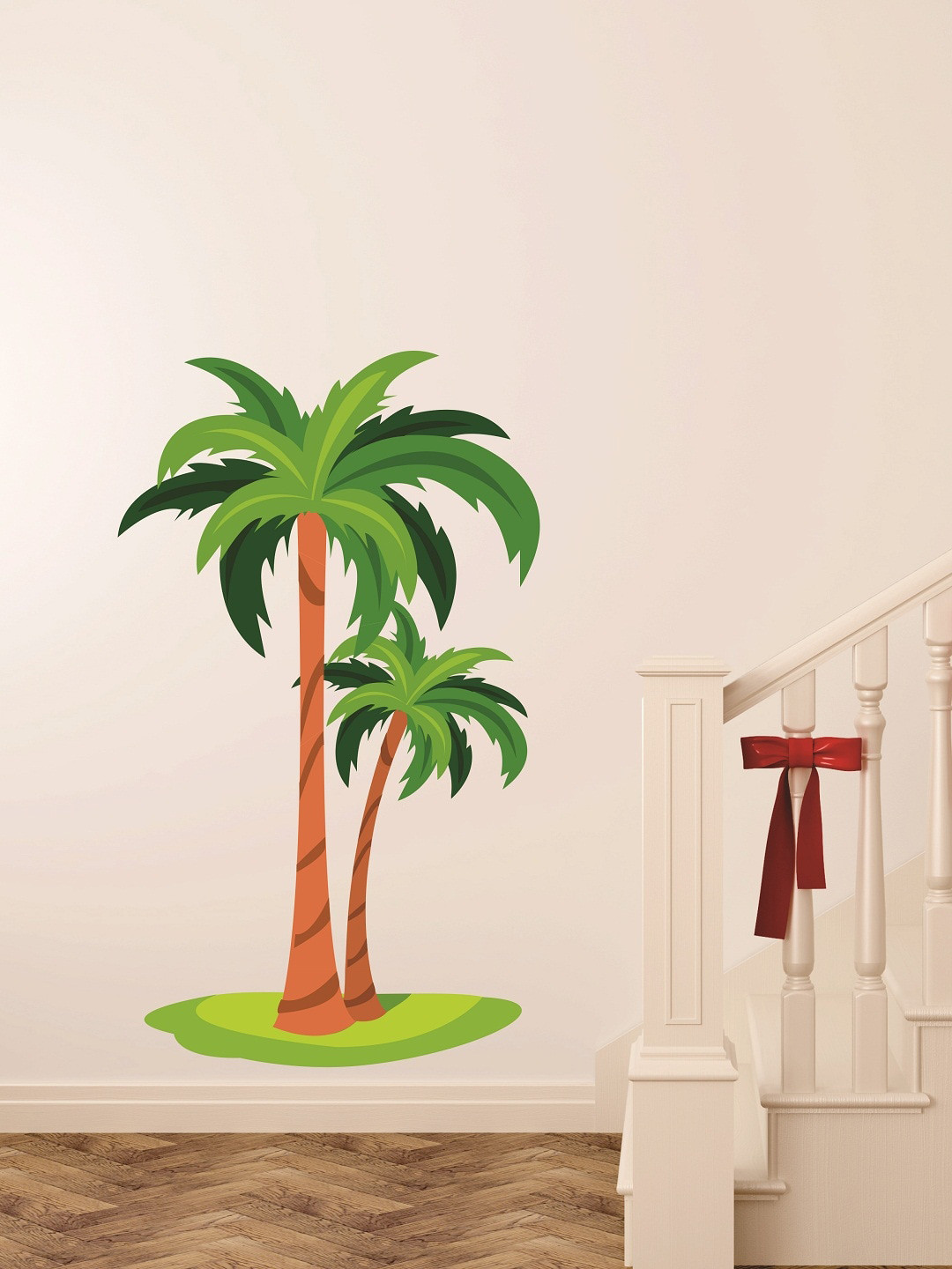 

WALLSTICK Green & Brown Tree Large Vinyl Wall Sticker