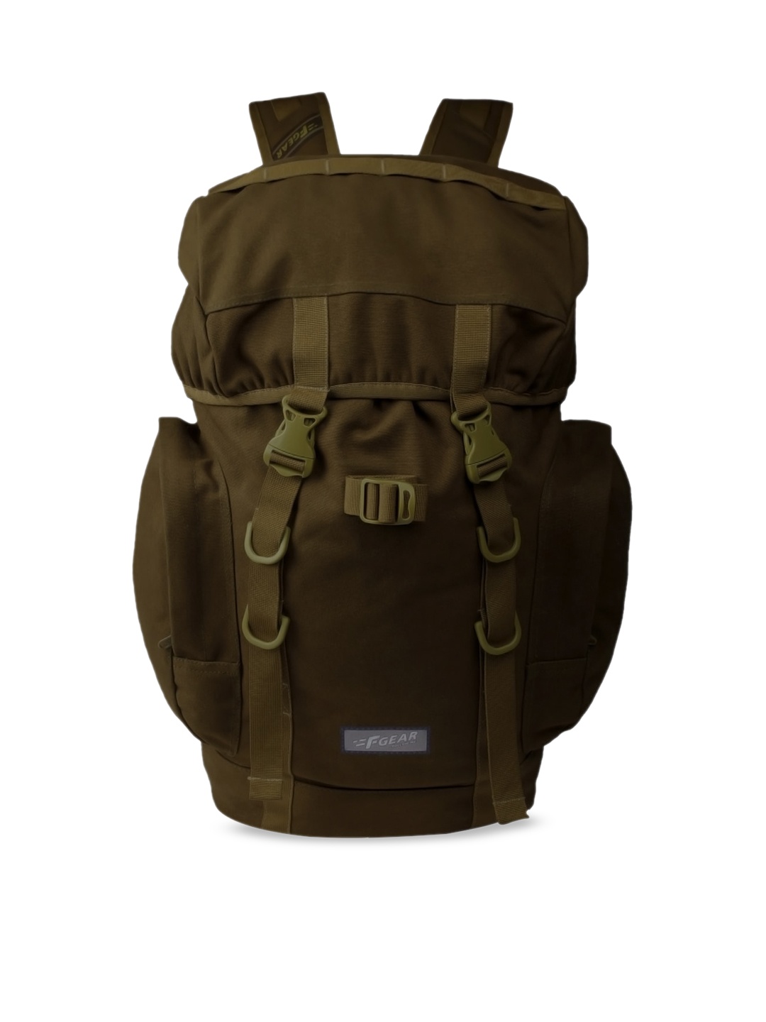 

F Gear Unisex Olive Brown Solid Backpack