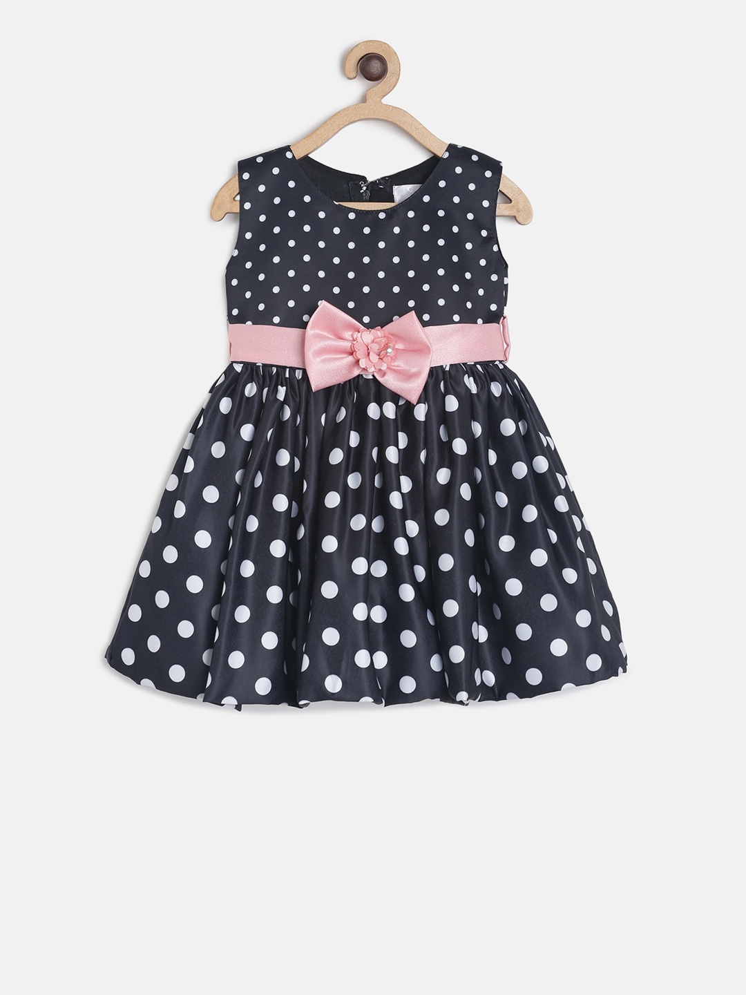 

TALES & STORIES Girls Black Printed Fit and Flare Dress